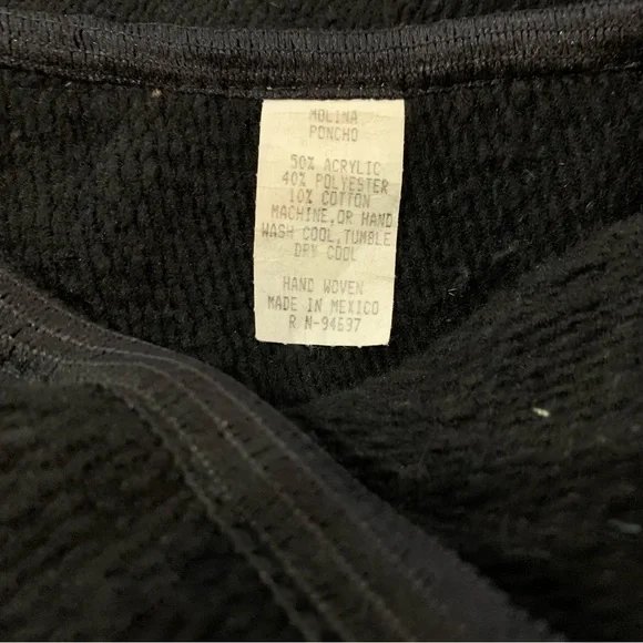 MOLINA PONCHO- Clint Eastwood Style MEASURES 78” X 48” UNFOLD - Picture 8 of 12